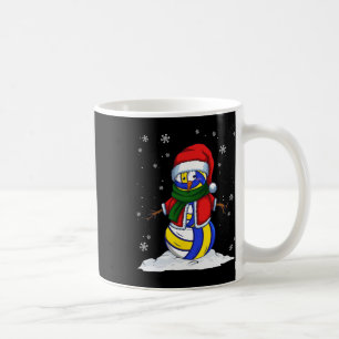 Christmas Volleyball Snowman Xmas Sport Volleyball Coffee Mug