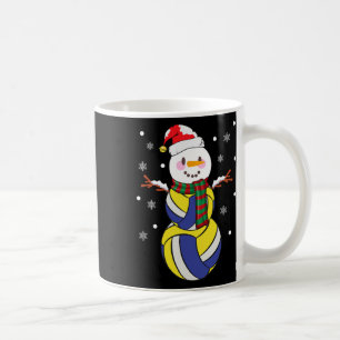 Christmas Volleyball Snowmans Kid Volleyball Xmas Coffee Mug