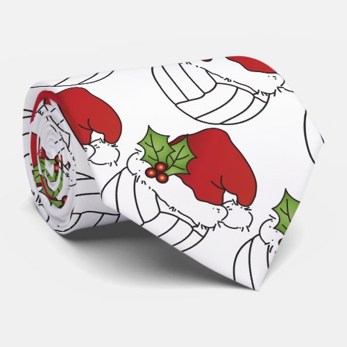 Christmas Volleyball Tie