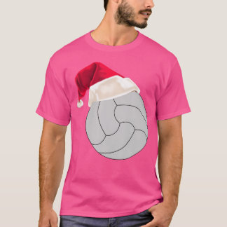 Christmas Volleyball Volleyball In Santa Hat T-Shirt