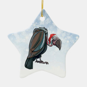 Christmas Vulture Star Ornament