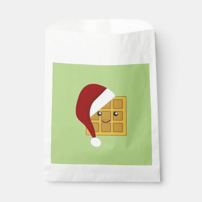 Christmas Waffle Favor Bag (Front)