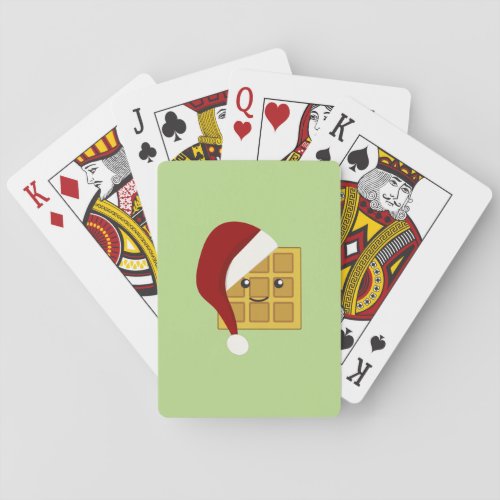 Christmas Waffle Poker Cards