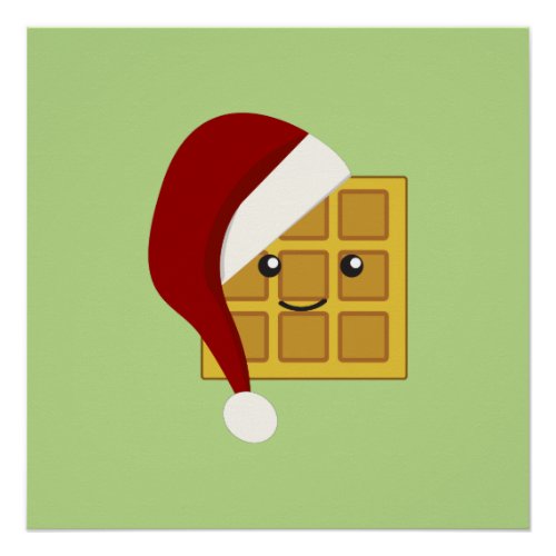 Christmas Waffle Poster