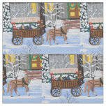 Christmas Wagon Ride Fabric