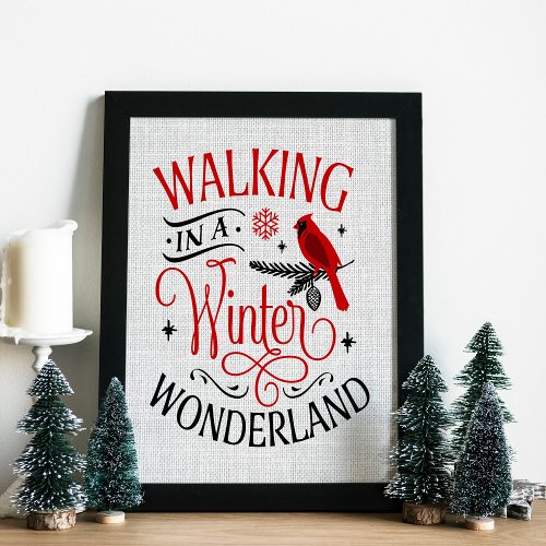 Christmas Walking in a Winter Wonderland Poster