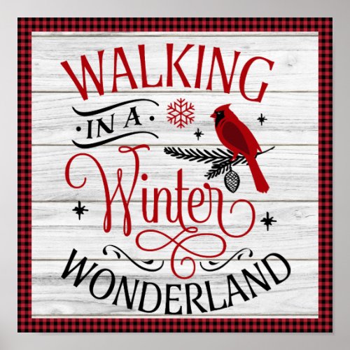 Christmas Walking in a Winter Wonderland W Poster