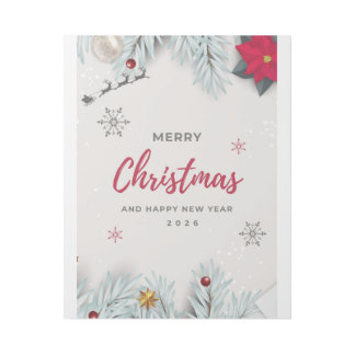 Christmas Wall Art Print | Merry Christmas Festive