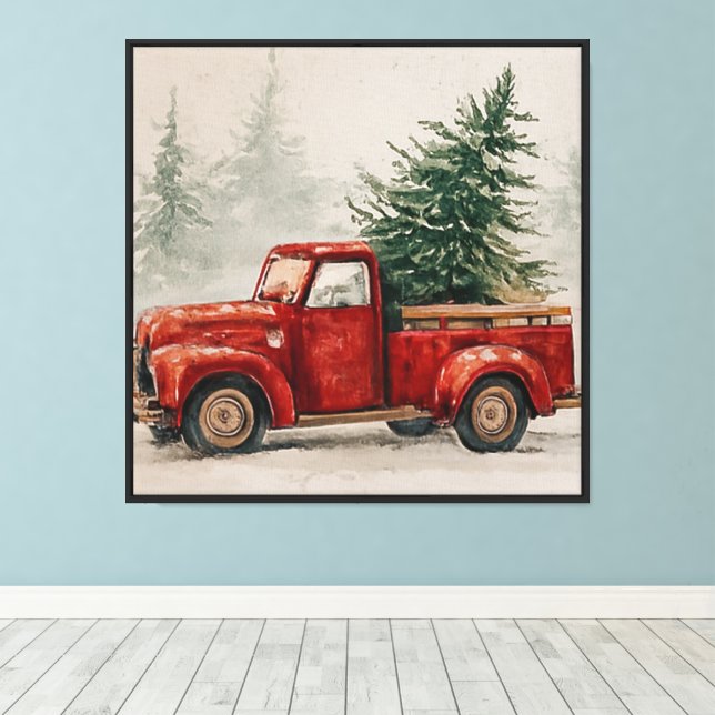 Christmas Wall Art –  Winter Holiday Home Decor (Insitu(Wood Floor))