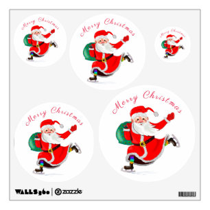 Christmas Wall Decal Santa with Gifts for You