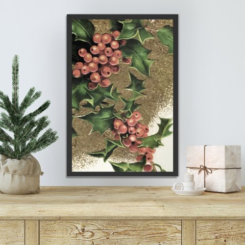 Christmas Wall Decor  Holiday Framed Art Print