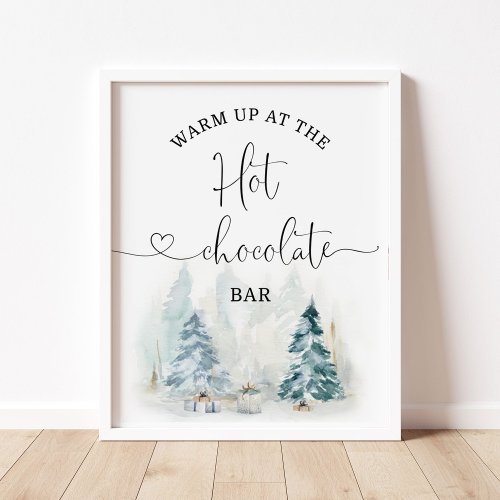 Christmas Warm up at the hot chocolate bar  Poster