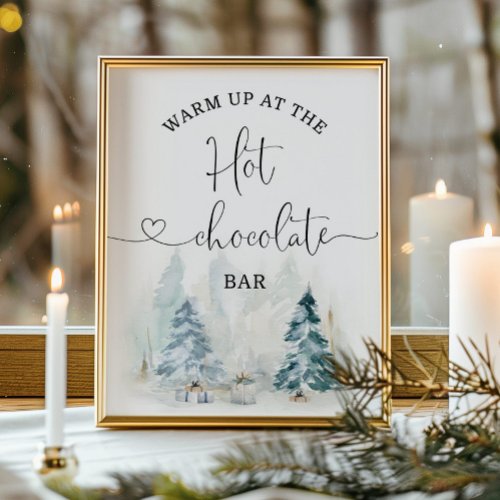 Christmas Warm up at the hot chocolate bar  Poster