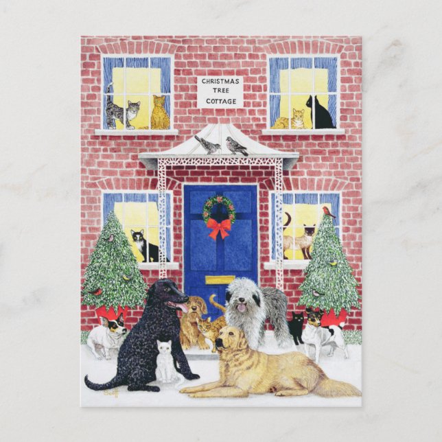 Christmas Warmth Holiday Postcard (Front)