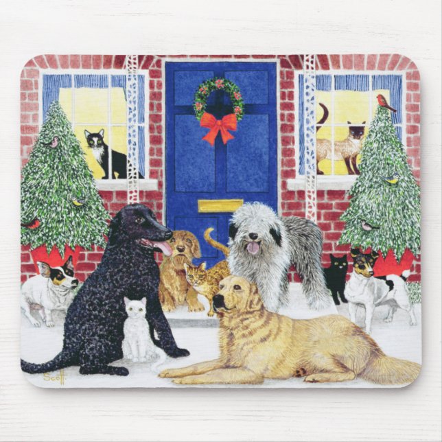 Christmas Warmth Mouse Pad (Front)