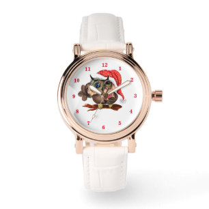 Christmas Watch Gift Baby Owl with Gifts