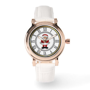 Christmas Watch Santa Claus Analog Women's