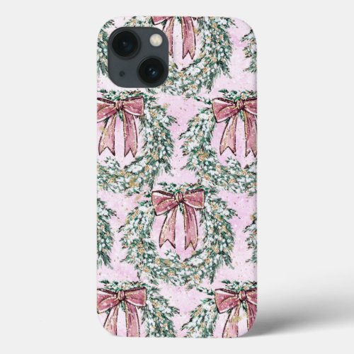Christmas watercolor 9 Pattern iPhone 13 Case