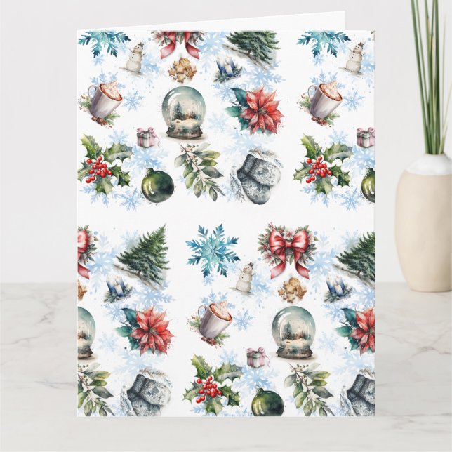 Christmas Watercolor Card (Front)