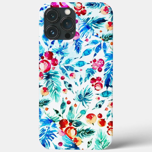 Christmas Watercolor Design Case-Mate iPhone Case (Back)