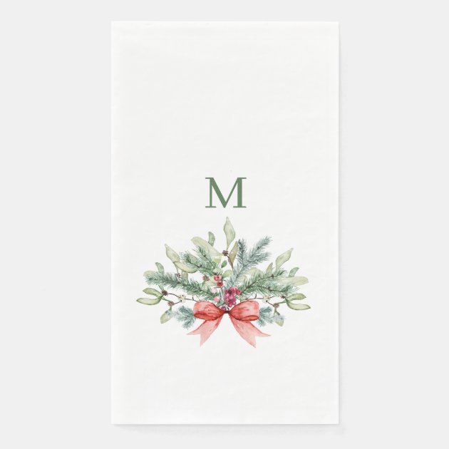 Monogram paper best sale guest towels