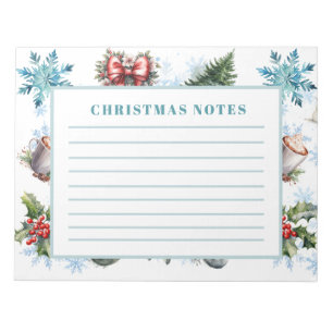 Christmas Watercolor  Notepad