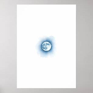 Christmas Watercolor Poster - Icy & Silver