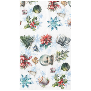 Christmas Watercolor  Tablecloth