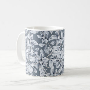 Christmas Watercolor Winter Botanical Pattern Coffee Mug