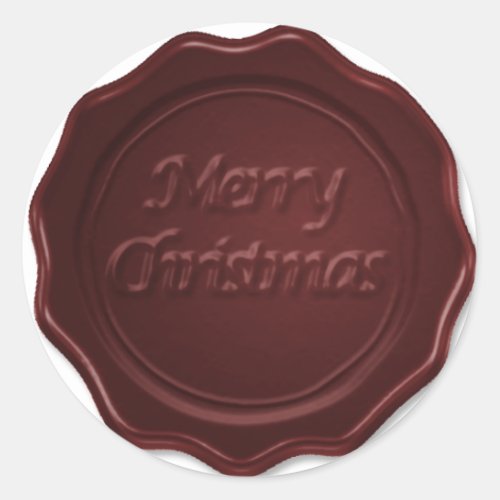 Christmas wax seal sticker