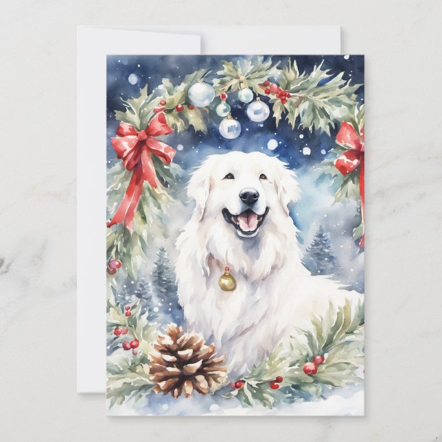 Christmas - WC Great Pyrenees Holiday Card (Front)