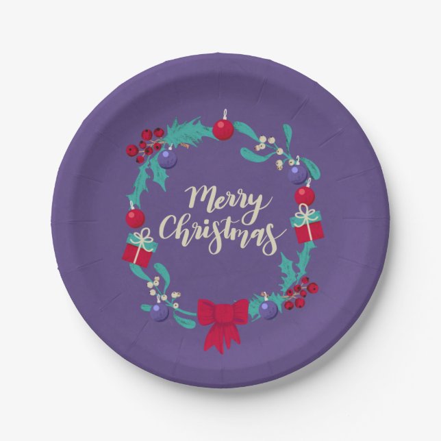 Christmas Wealth Paper Plates (Front)