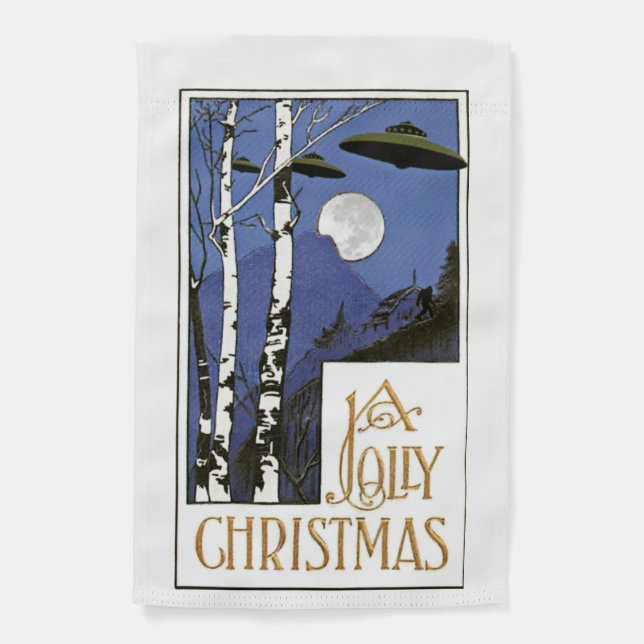 Christmas Weatherproof Personalized Garden Flag (Front)