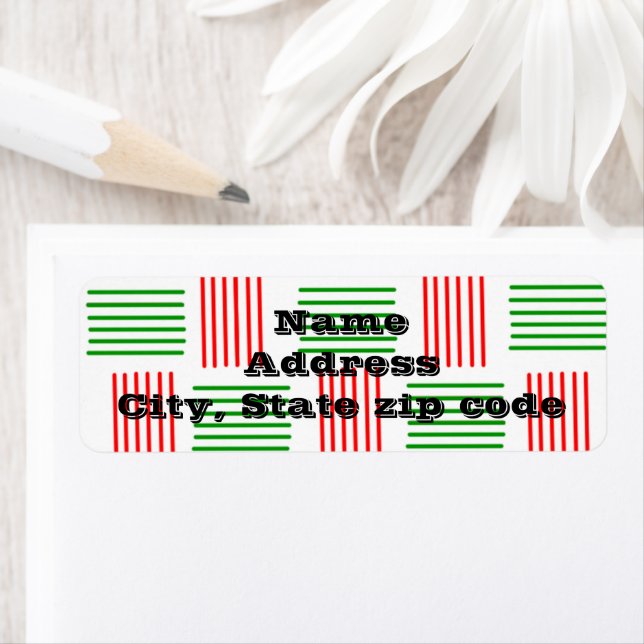 Christmas Weave  Label (Insitu)