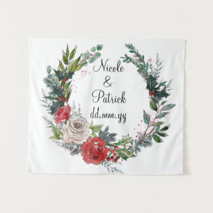 Christmas Wedding Backdrop, December Wedding Decor