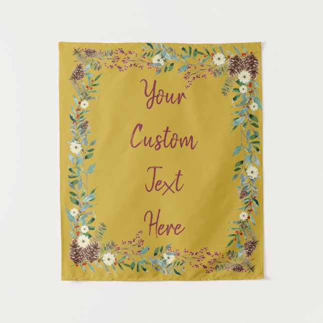 Christmas Wedding Backdrop, Reception Photo Booth (Front)