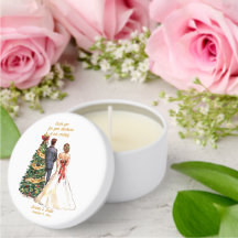 Christmas Wedding Bride and Groom Thank You