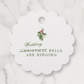 Christmas Wedding Cocktail Napkins Foil Favor Tags