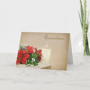 Christmas Wedding Congratulations Holiday Card