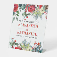 Christmas wedding couple names welcome