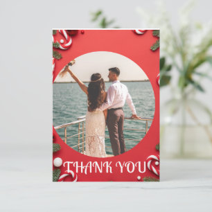 Christmas , wedding custom personalized thank you card