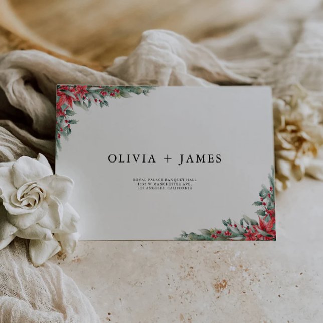 Christmas Wedding Envelope Address Template (Christmas Wedding Envelope Address Template)