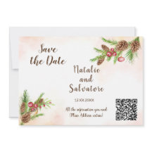 Christmas Wedding Invitation