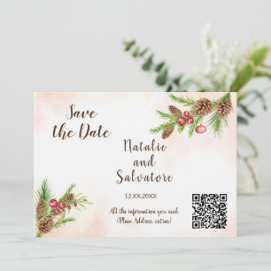Christmas Wedding Invitation