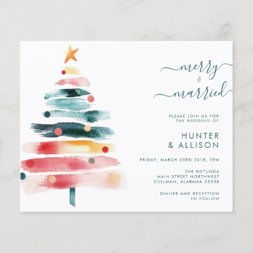 Christmas Wedding Invitation