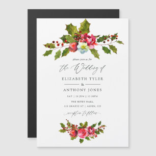 Christmas Wedding Magnetic Invitation