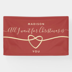 Christmas Wedding Proposal Banner