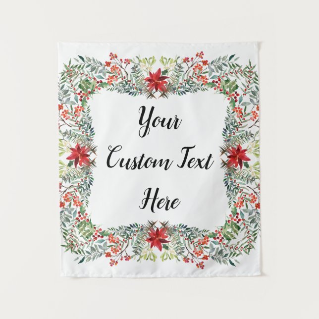 Christmas Wedding Reception Backdrop Photo Booth (Front)