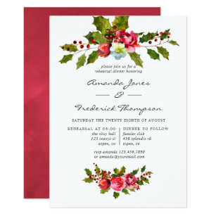 Christmas Rehearsal Dinner Invitations 10