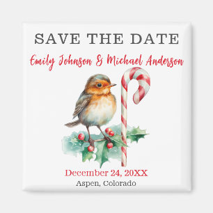 Christmas Wedding Save The Date Magnet
